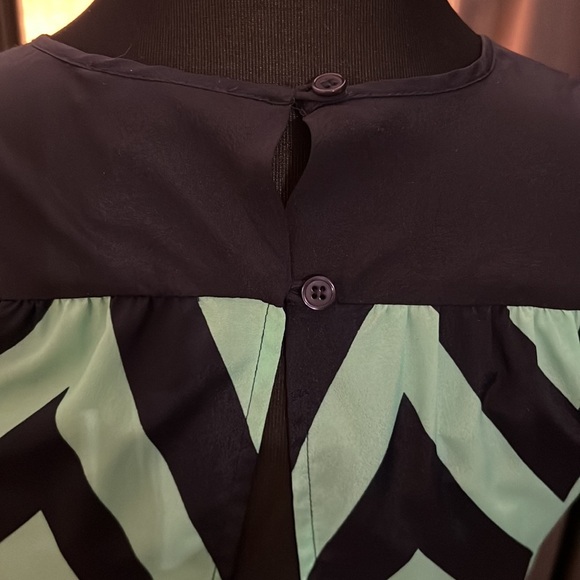 Aqua Bloomingdale’s Brand Chevron Printed Dress - Picture 5 of 6